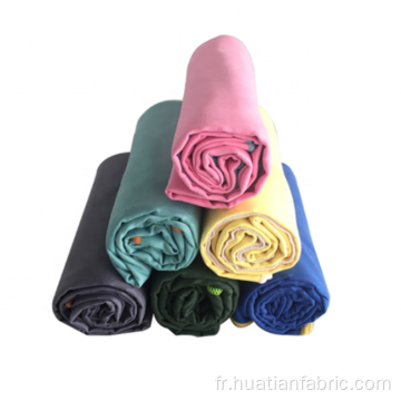 Tissu 100% microfibre utilisé pour les serviettes yoga